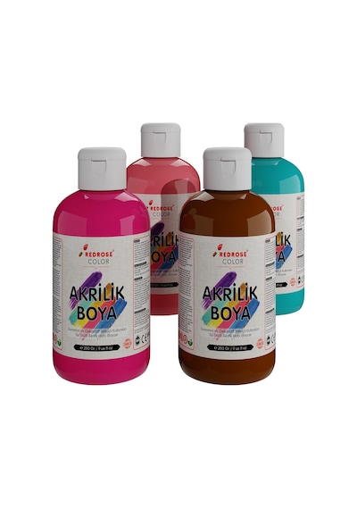Lexroo Tamamlayıcı Renkler Akrilik Boya 4'lü Set 4x250gr