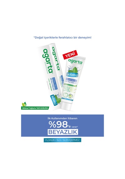 Doğal Yoğun Naneli Florürsüz Ferah Nefes Diş Macunu 100 Ml