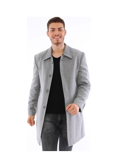 Plt8365 Dewberry Erkek Palto-gri Gri