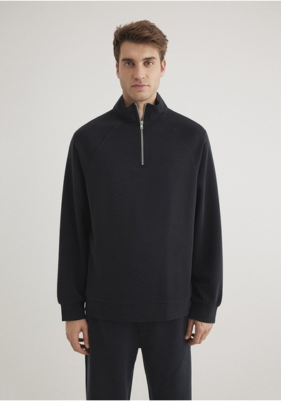 Mavi - Yarı Fermuarlı Siyah Sweatshirt 0s10328-71379 Siyah