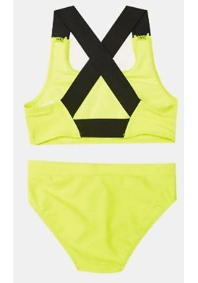 Deep Beach Yazı Baskılı Kız Çocuk Bikini Takım Db200773bt 001