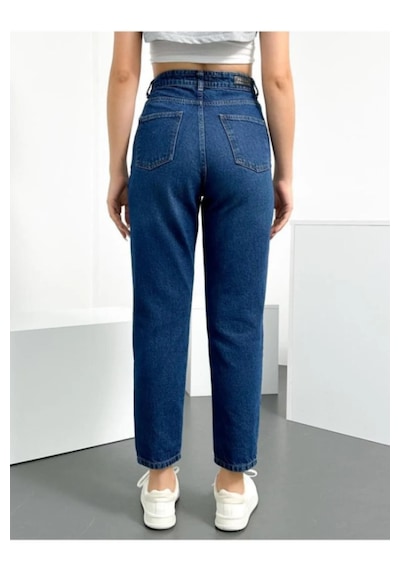 Ahmetkoccollection Kadın Mom Jean Pantolon Kot Rengi Kot Pantolon