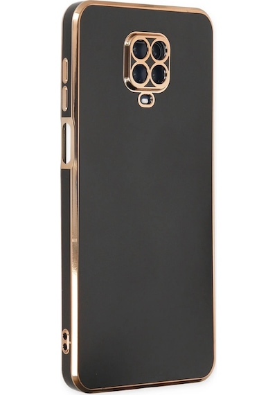 Gld-spt- Newface Xiaomi Redmi Note 9 Pro Kılıf Volet Silikon - Siyah