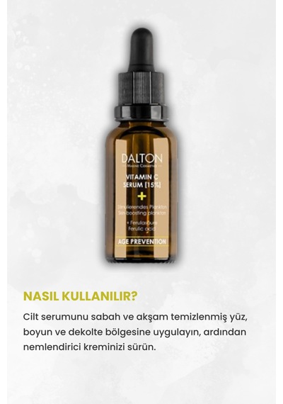 Tüm Cilt Tipleri İçin Yaşlanma Karşıtı C Vitamini Serum - 579348372