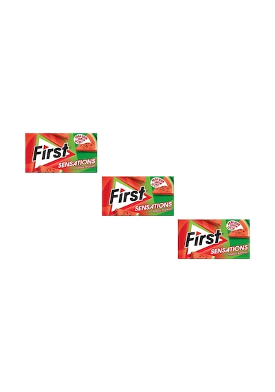 First Sensations Karpuz Aromalı Şekersiz Tatlandırıcılı Sakız 3'lü