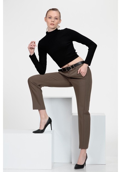 Cepli Cigarette Fit Pantolon Haki