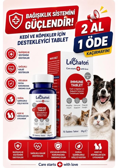 Kedi Ve Köpekler Için Güçlendirici Destekleyici Tablet 75 Tablet