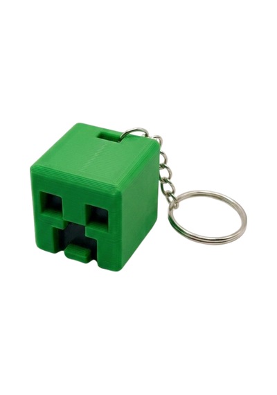 3d Baskı Minecraft Creeper Figürlü Anahtarlık - Oyuncu Gamer Çanta Ve Anahtar Aksesuarı