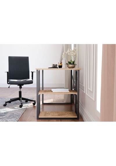 Ceramical Msr Raflı Ofis Bilgisayar Çalışma Masası Atlantik Çam 60 x 120 x 72 CM Ceramical Msr Raflı Ofis Bilgisayar Çalışma Masası Atlantik Çam 60 x 120 x 72 CM
