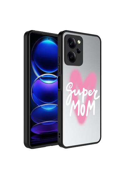 Xiaomi Poco X5 Pro Kılıf Aynalı Desenli Kamera Korumalı Parlak Zore Mirror Kapak Süper Anne