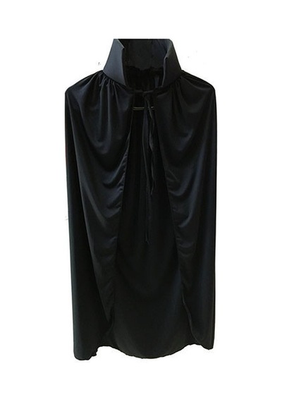 Siyah Yakalı Pelerin - Vampir Pelerin - Dracula Pelerin 90 Cm Yetişkin