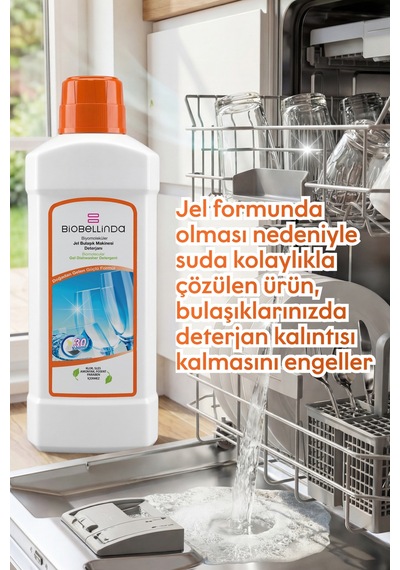 Doğal Biyomoleküler Jel Bulaşık Makinesi Deterjanı 750 Ml