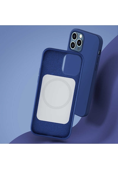 Benks Apple Uyumlu iPhone 12 Pro Kılıf Benks Magsafe Magnetic MFI Certified Silikon Kapak ZORE-216413