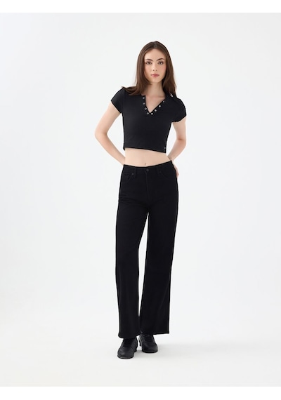 LOFT Bella Regular Fit Kadın Pantolon Lf2038986 Q1.v1 Denim