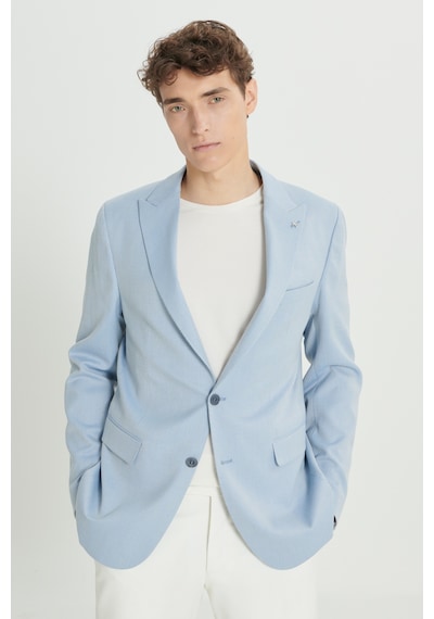 AC&Co / Altınyıldız Classics Erkek Acık Mavı Slim Fit Dar Kesim Kırlangıç Yaka Blazer Ceket Acık Mavı AC&Co / Altınyıldız Classics Erkek Acık Mavı Slim Fit Dar Kesim Kırlangıç Yaka Blazer Ceket Acık Mavı