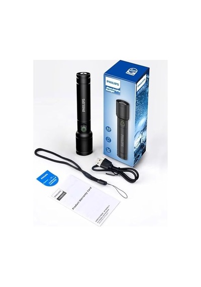 250 Lümen 5w Led El Teleskopik Zoom Sos Modlu Metal Gövdeli Şarj Edilebilir Uzun Menzilli Çok Renkli