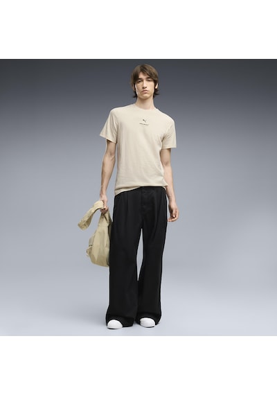 Puma Mclaren Small Logo Erkek Bej Günlük Stil T-shirt 63744806