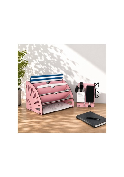 Quarter Masaüstü Organizer Ve Telefon Standı 2'li Set Ahşap Dosya Düzenleyici Dekoratif Dairesel Evrak Rafı Pembe - 901034195 Pembe Quarter Masaüstü Organizer Ve Telefon Standı 2'li Set Ahşap Dosya Düzenleyici Dekoratif Dairesel Evrak Rafı Pembe - 901034195 Pembe