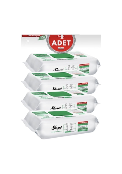 Sleepy Easy Clean Temizlik Havlusu X4 400 Adet Tekli