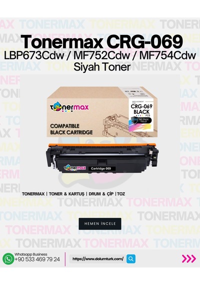 Canon Crg-069 Uyumlu Toner Siyah - Çipli / Lbp673cdw /mf752cdw /mf754cdw