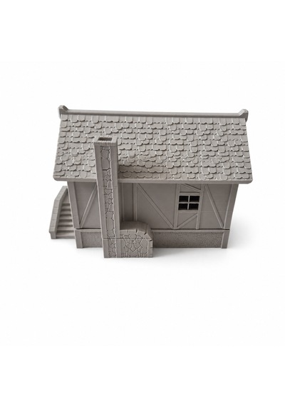 3d Maket Ev Boyama Seti 12x10 Cm Dekoratif Minyatür Ev Maketi 6'lı Boya Ve Fırça Hediyeli Hobi Seti