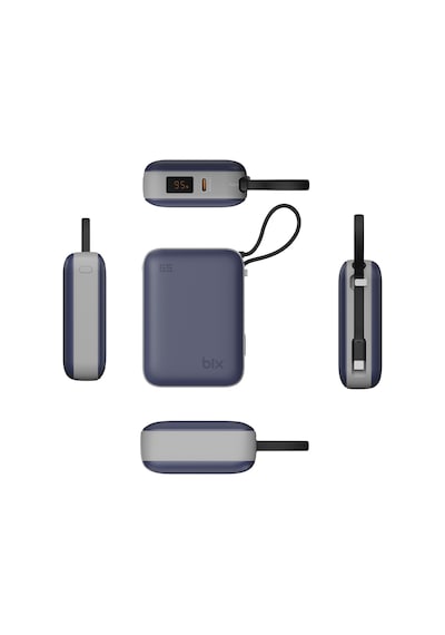 Bix Pb120 20000mah 65w Type-c Pd Kompakt Tasarımlı Dijital Göstergeli Powerbank Taşınabilir Hızlı Şarj Cihazı Mavi