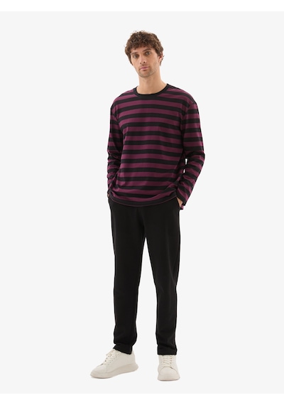 Erkek T-shirt 40811 - Siyah Siyah