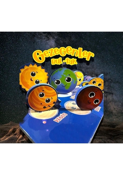 11 Parça Ahşap Bul-tak Gezegenler Eğitici Ve Eğlenceli Uzay Temalı Oyuncak Puzzle