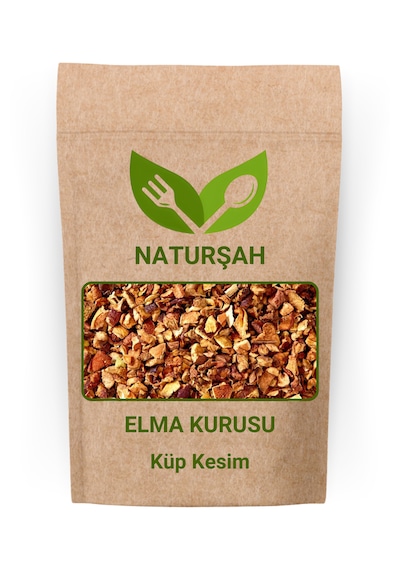 Naturşah Elma Kurusu / Küp Kesim 1 KG