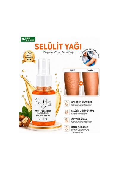 Anti Selülit Vücut Bakım Yağı Selülit Karşıtı Masaj Yağı Antiselülit