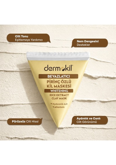 Dermokil Pirinç Özü Beyazlatıcı Kil Maskesi 9 Ml X 5 Adet
