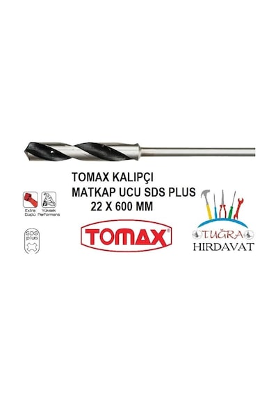 Tomax Sds Plus İnşaat Kalıpçı Matkap Ucu 22x600
