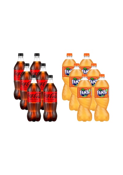 Coca-cola Zero 1 Lt - Fanta 1 Lt 12 Li Karma Koli