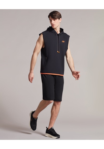 Skechers M Lw Fleece Two Yarn Mesh Detailed Sleeveless Hoodie Sweatshirt Erkek Siyah Sweatshirt S231029-001 Skechers M Lw Fleece Two Yarn Mesh Detailed Sleeveless Hoodie Sweatshirt Erkek Siyah Sweatshirt S231029-001