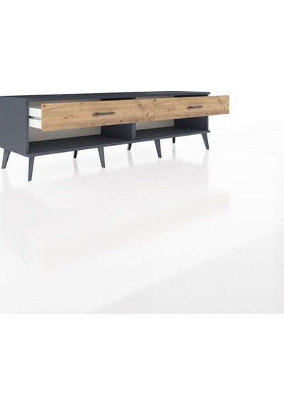 Hyperion Tv Ünitesi 2 Çekmeceli 176x44x51 Antrasit-antrasit/çam Antrasıt/atlas Çam Hyperion Tv Ünitesi 2 Çekmeceli 176x44x51 Antrasit-antrasit/çam Antrasıt/atlas Çam