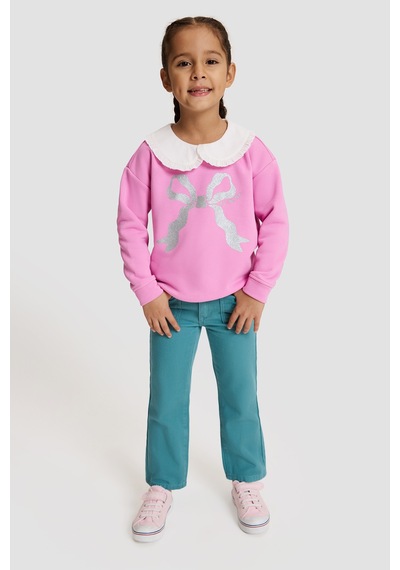 U.S. Polo Assn. Kız Çocuk Pembe Bebek Yaka Comfort Fit Gümüş Parıltılı Kurdele Desenli Sweatshirt 50329989-vr167 Koyu Pembe U.S. Polo Assn. Kız Çocuk Pembe Bebek Yaka Comfort Fit Gümüş Parıltılı Kurdele Desenli Sweatshirt 50329989-vr167 Koyu Pembe