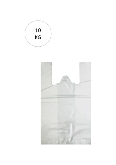 Jenerik Beyaz Atlet Poşet Büyük Boy 32x57 Cm Takriben 720 Adet 10 Kg