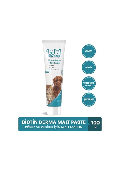 Kedi Köpek Derma Malt Biyotinli Kedi Maltı Kedi Malt Macun Kedi Tüy Malt Paste Kedi Macunu