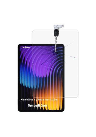 Xiaomi Pad 8 / Pad 8 Pro 11.2 İnç Uyumlu Premium Temperli Ekran Koruyucu Kırılmaz Cam