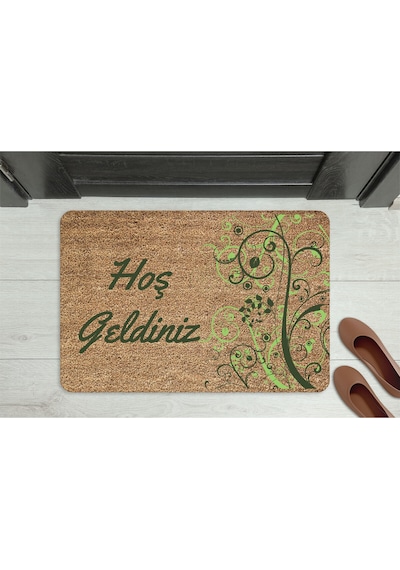 Home Hoşgeldiniz Dekoratif Çok Amaçlı Iç Ve Dış Kapı Paspası Bordo