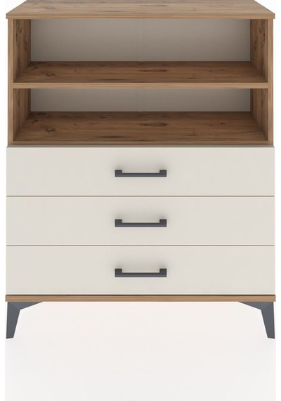 Arges Şifonyer 2 Raflı 3 Çekmeceli 88x30x106 Çam-aytaşı Çam