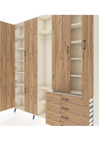 Arges Dolap 14 Raflı 4 Çekmeceli Tek Askılı 220x30x243 Aytaşı-çam/çam Atlas Çam/atlas Çam Arges Dolap 14 Raflı 4 Çekmeceli Tek Askılı 220x30x243 Aytaşı-çam/çam Atlas Çam/atlas Çam