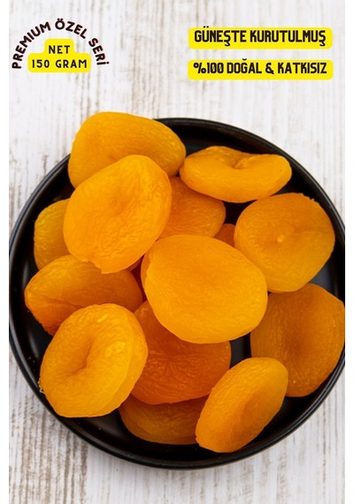 Premium Gurme Serisi Güneşte Kurutulmuş Yeni Mahsul Jumbo Kaysı Kurusu Sarı Malatya Kayısı Net150gr Diğer