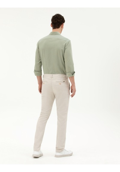 Pierre Cardin Erkek Bej Kanvas / Chino Pantolon 50288509-vr011 Bej