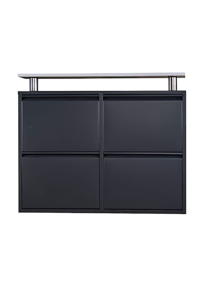 Kaser Metal 2+2'li Metal Ayakkabılık Antrasit