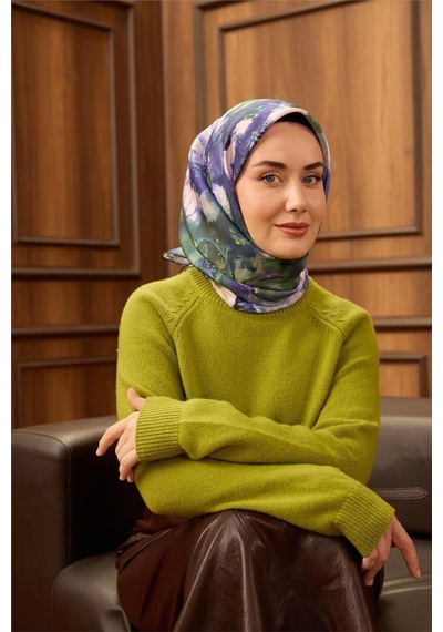 Silk Home Twill İpek Eşarp 11486-25 Koyu Lacivert