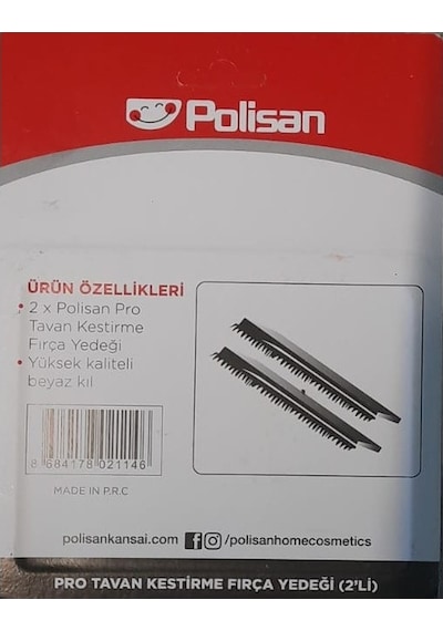 Polisan Pro Tavan Kestirme Fırça Yedeği 2li