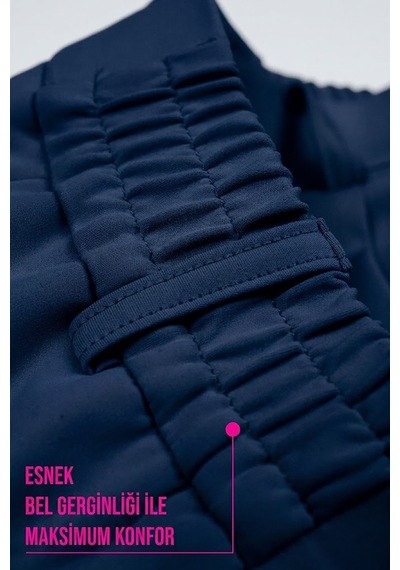 Goffra Kadın Flexon Ultra Esnek Relaxed Beli Lastikli Jogger Pantolon Lacivert W702-r0433-05 Goffra Kadın Flexon Ultra Esnek Relaxed Beli Lastikli Jogger Pantolon Lacivert W702-r0433-05