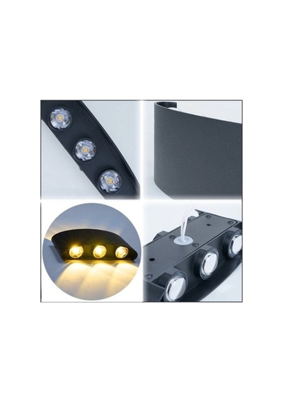 Cata Ct-8011 10 W Haiti Çift Yönlü Led Aplik Siyah
