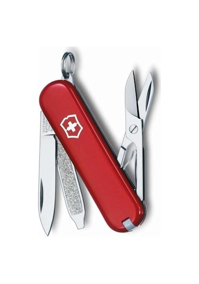 Victorinox Classic SD 0.6223.G Kırmızı İsviçre Kamp Çakısı 7F Kırmızı